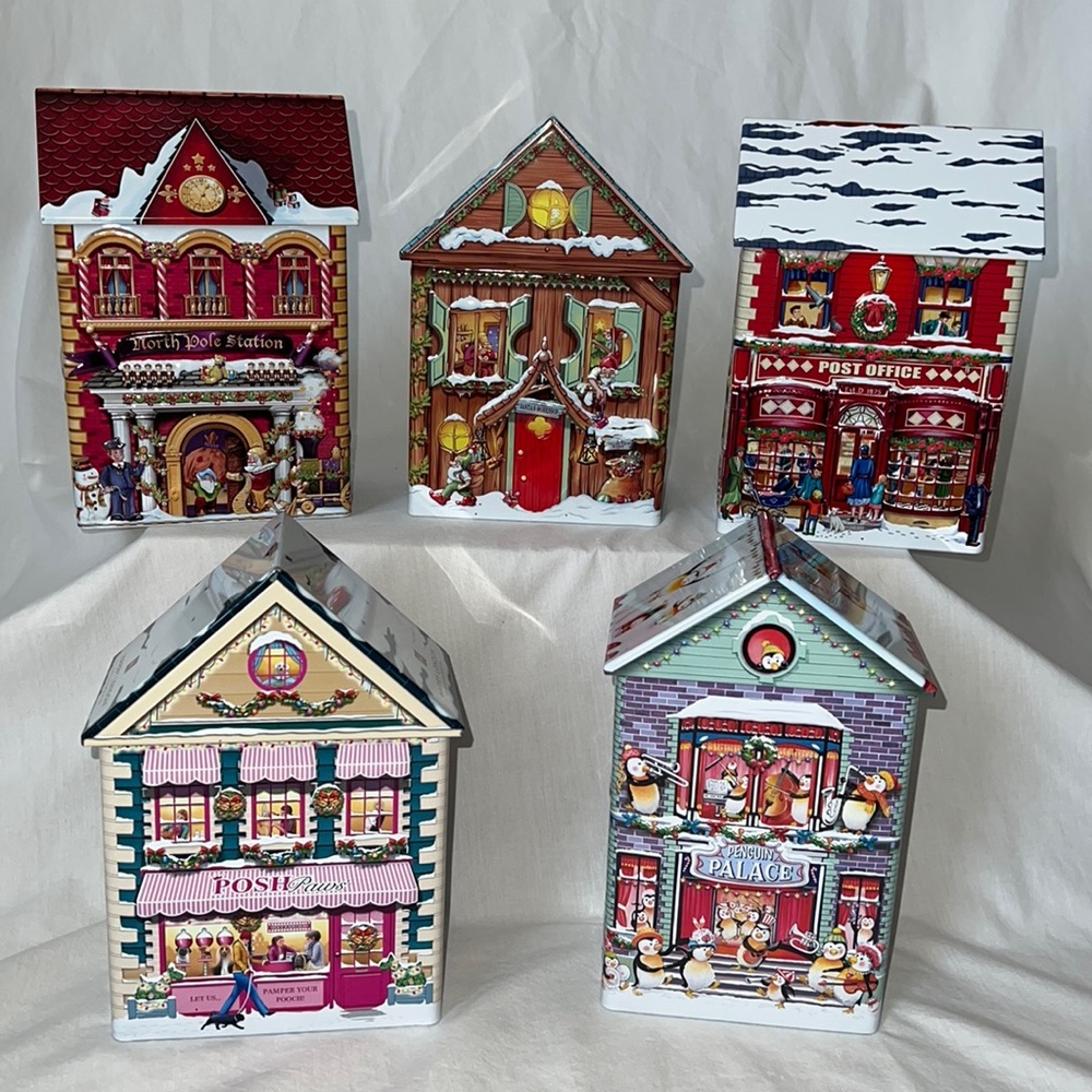 Set of 5 Harry London Chocolate Collector Tins
